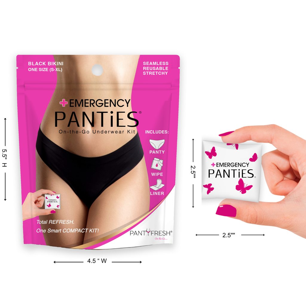 Emergency Panties® Women's On-The-Go Underwear Kit Bikini OS