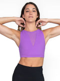 Short V Bra W/ Powermesh Insert Back Pocket