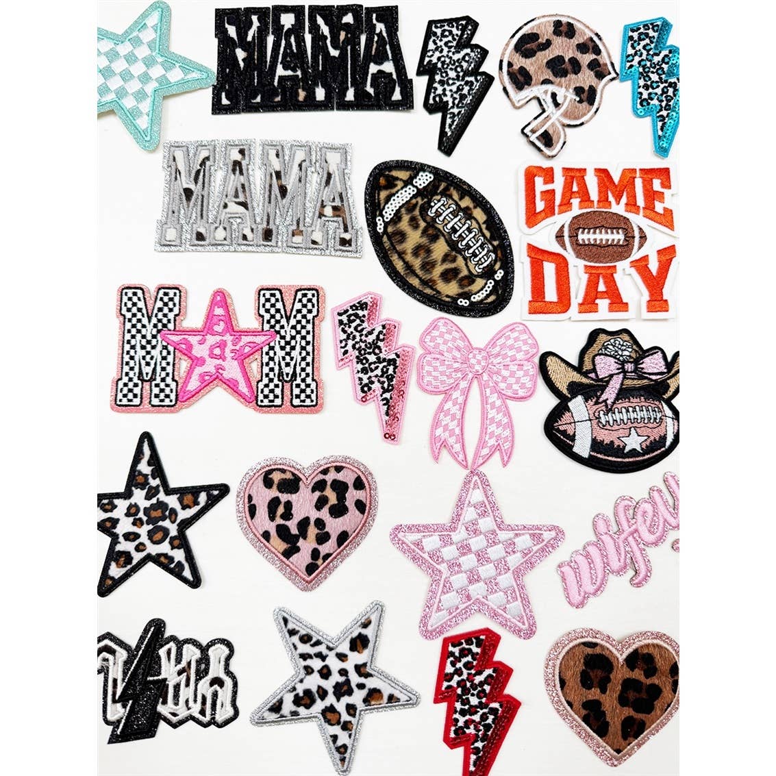 GAME DAY lover MAMA Theme DIY Iron On Patches