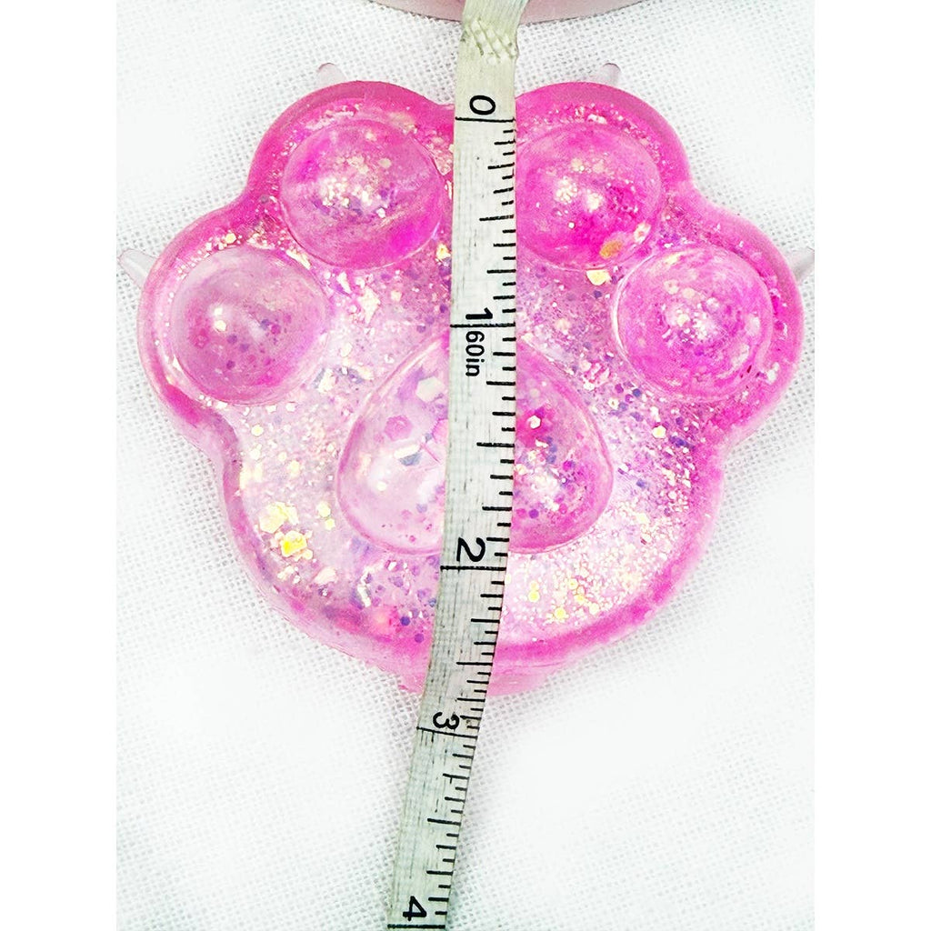 Cute Sugary Glittered Paw Squishy Toy