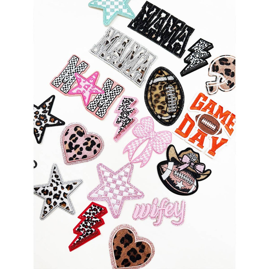 GAME DAY lover MAMA Theme DIY Iron On Patches