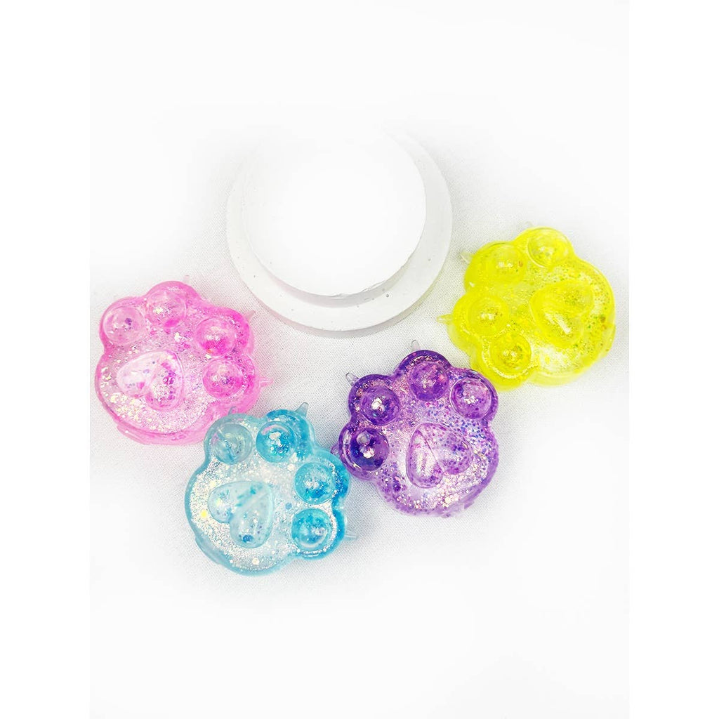 Cute Sugary Glittered Paw Squishy Toy