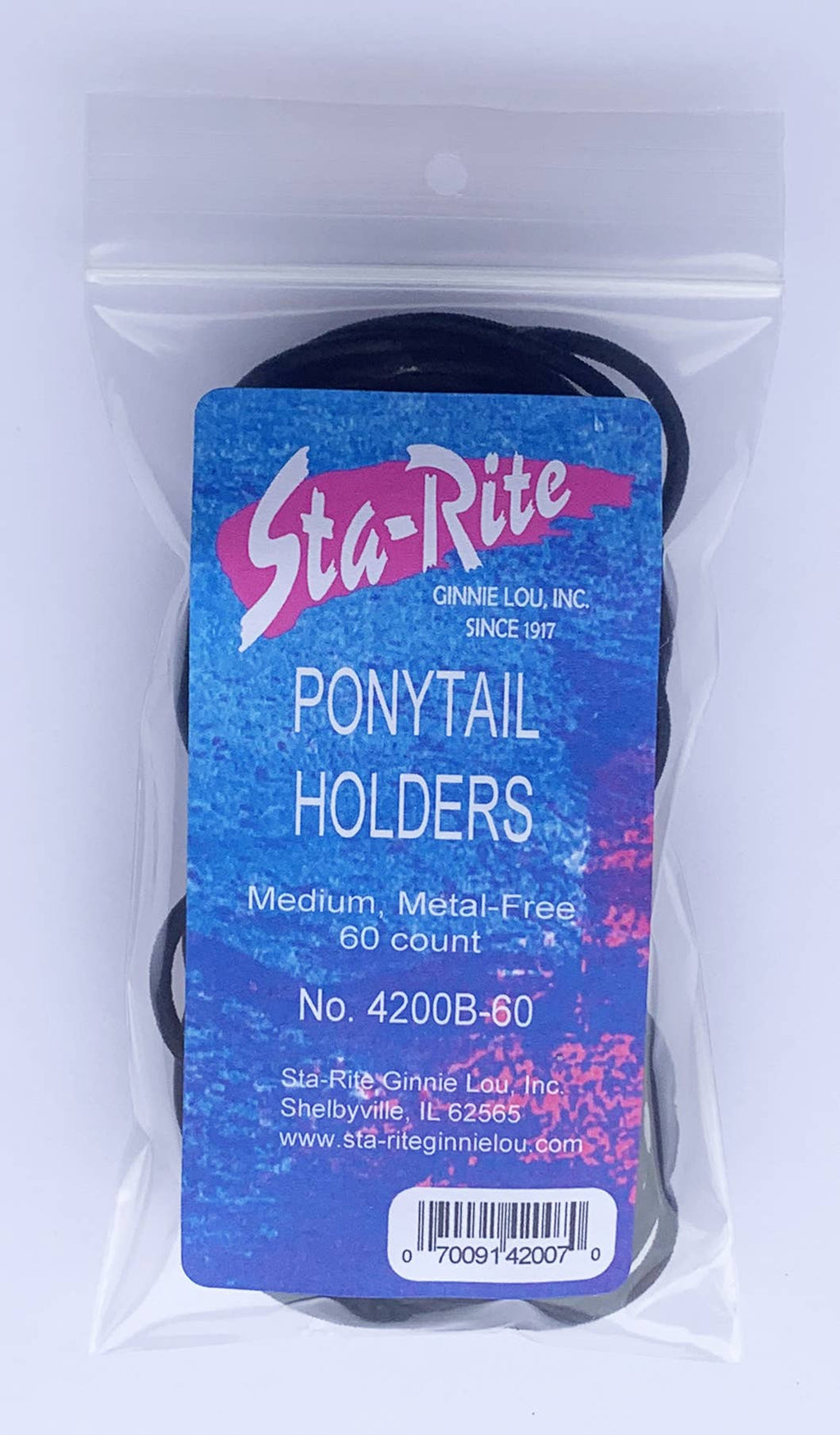 Medium Ponytail Holders - 60 ct