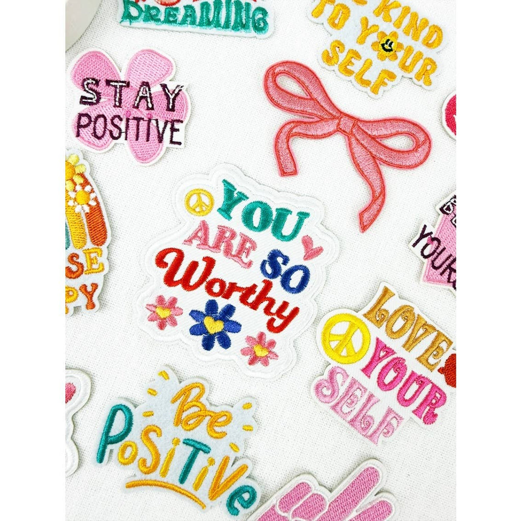SELF LOVE Theme DIY Iron On Embroidered Patches