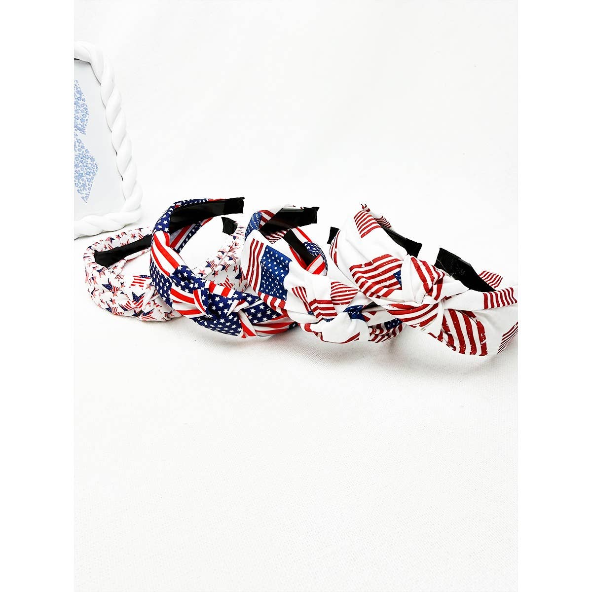 American Patriotic Knotted Headband
