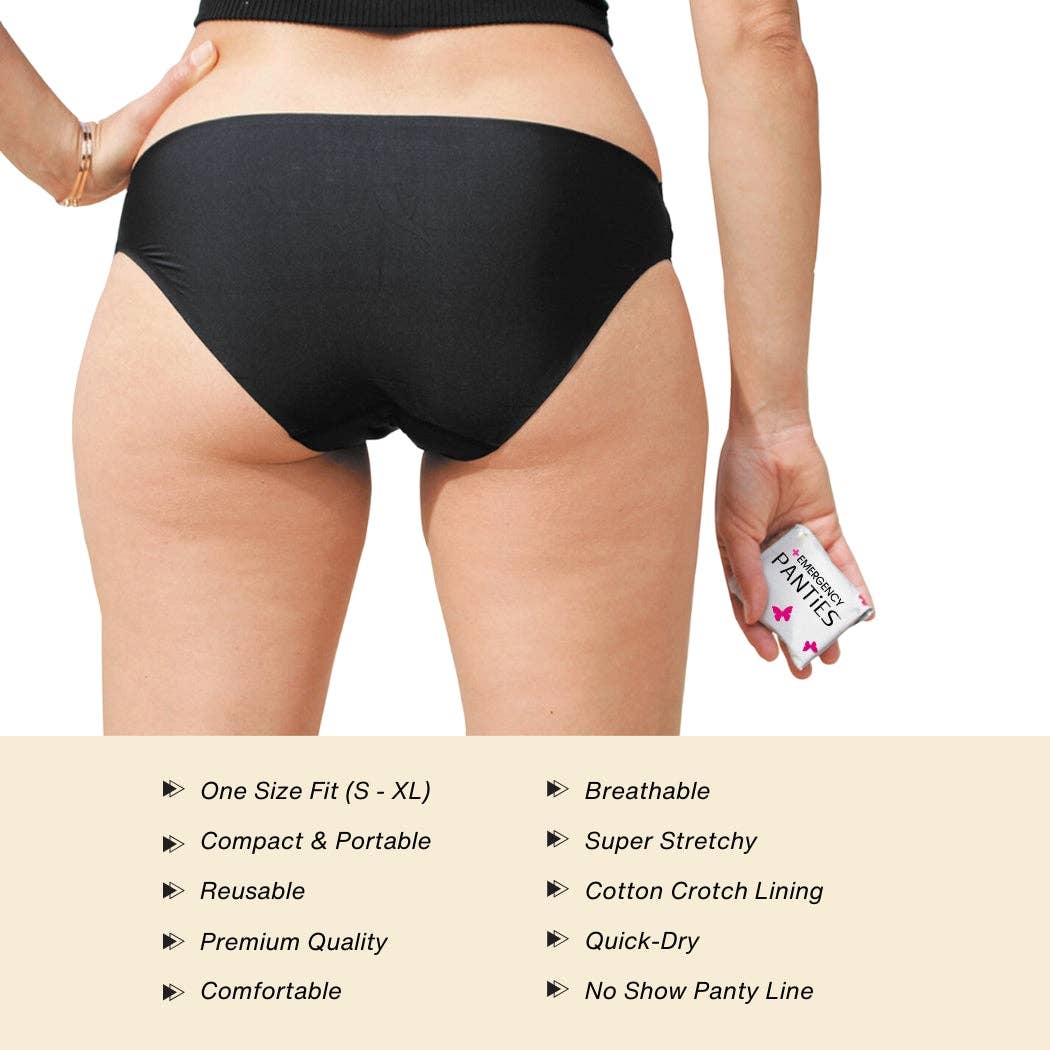 Emergency Panties® Women's On-The-Go Underwear Kit Bikini OS