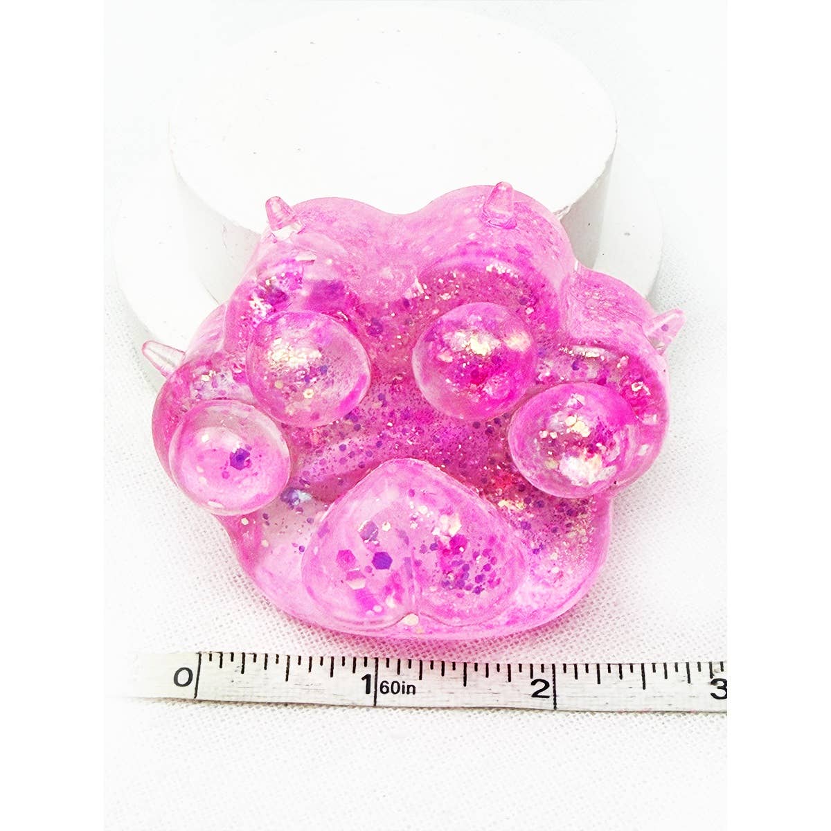 Cute Sugary Glittered Paw Squishy Toy