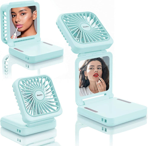 3-in-1 Portable Fan, Mirror & Phone Stand