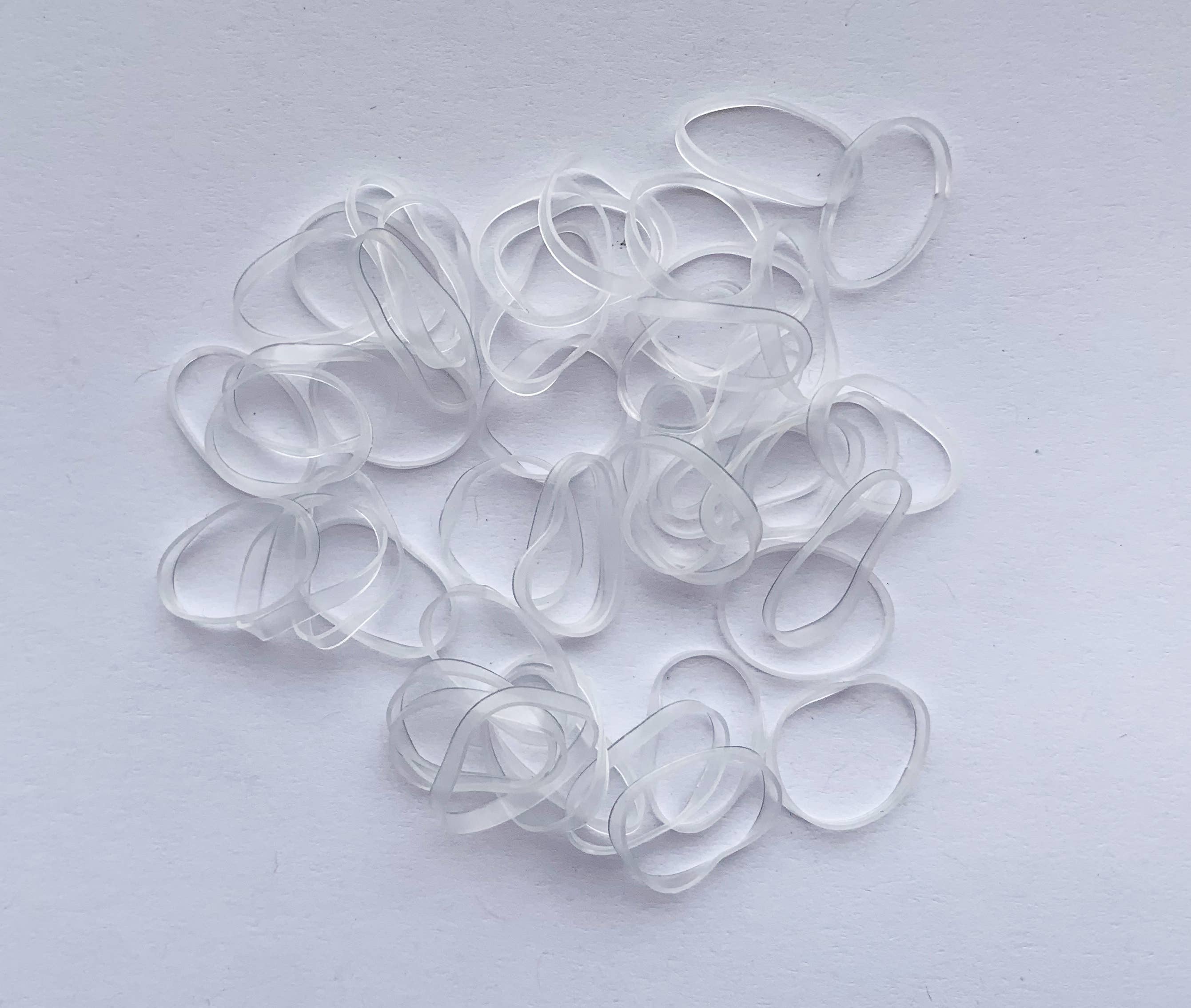 Clear Hair Elastics - 100 ct