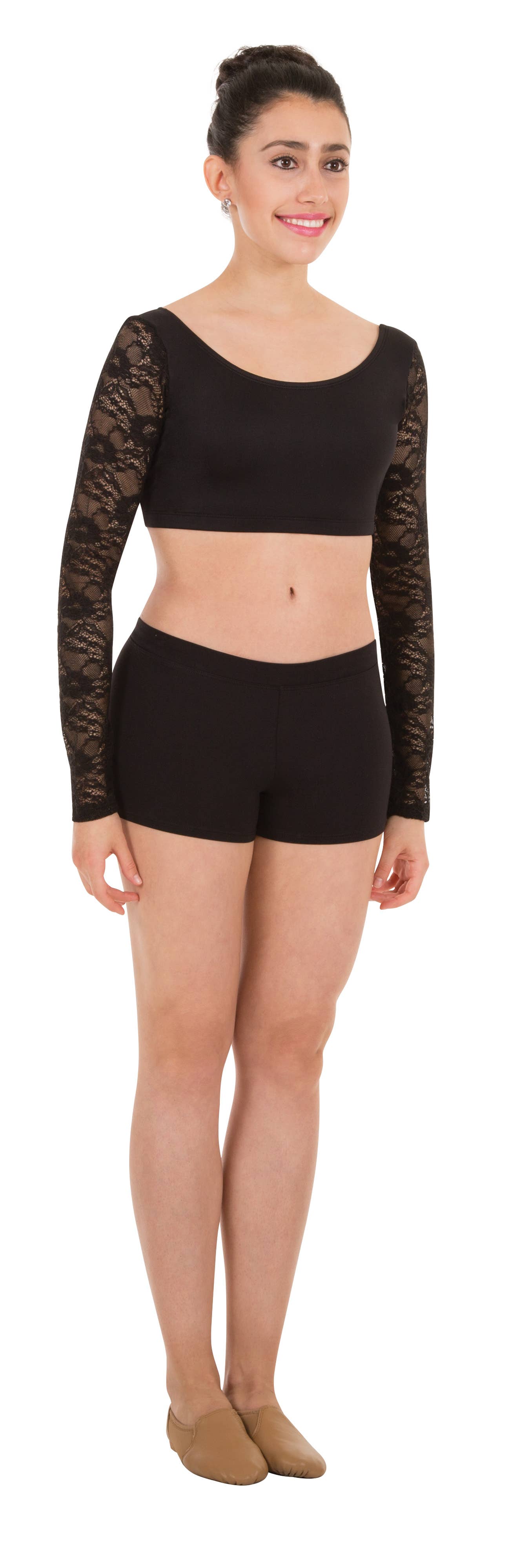 Body Wrappers’ Longsleeve Crop Top Ladies-Performance