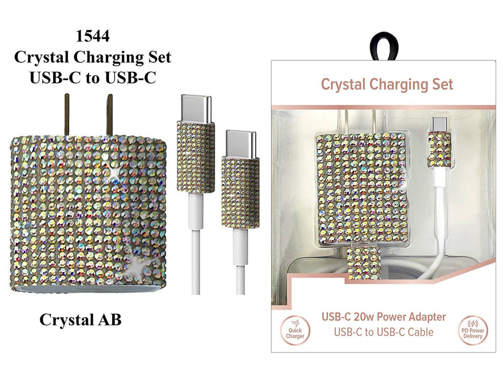 USB-C to USB-C Crystal Charging Set