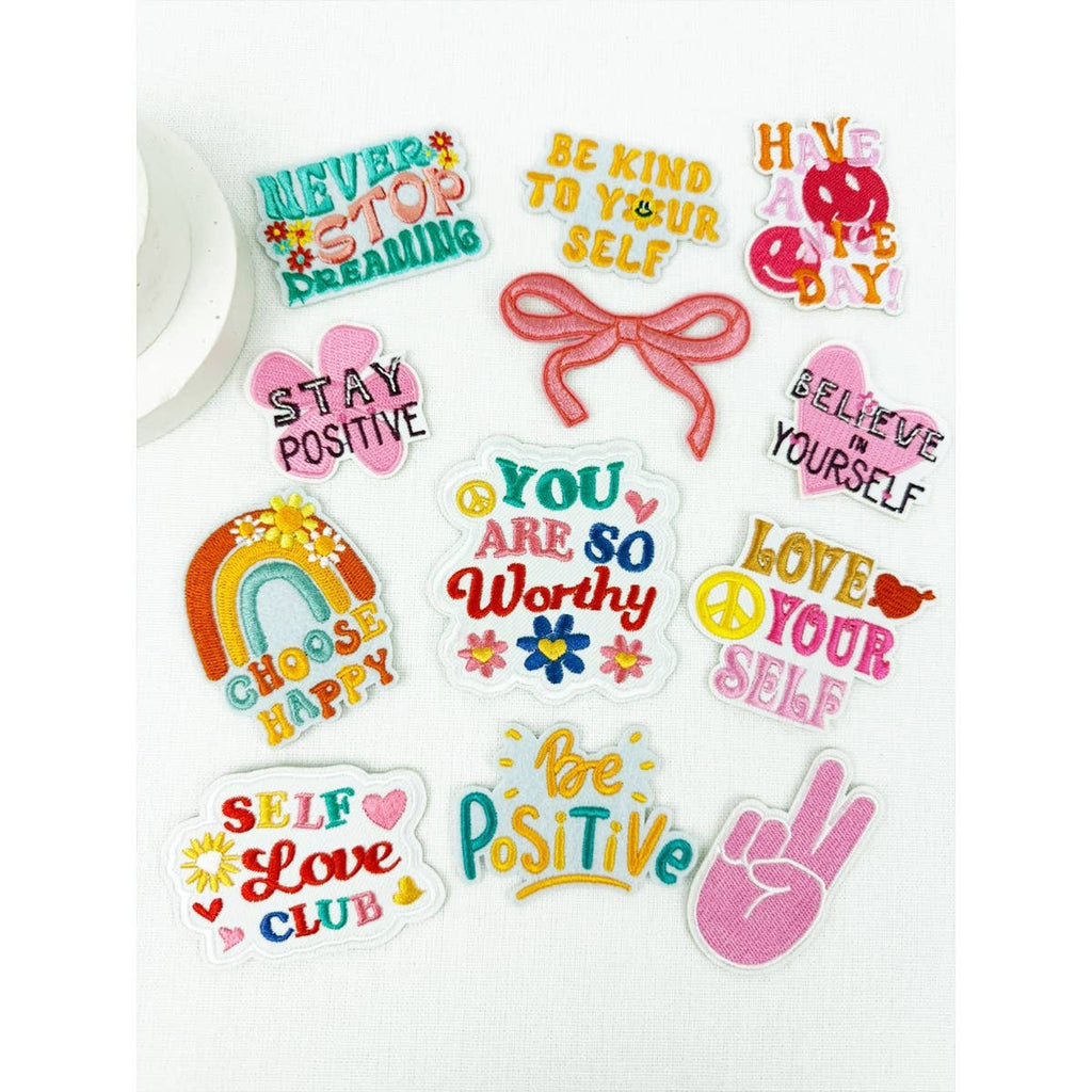 SELF LOVE Theme DIY Iron On Embroidered Patches