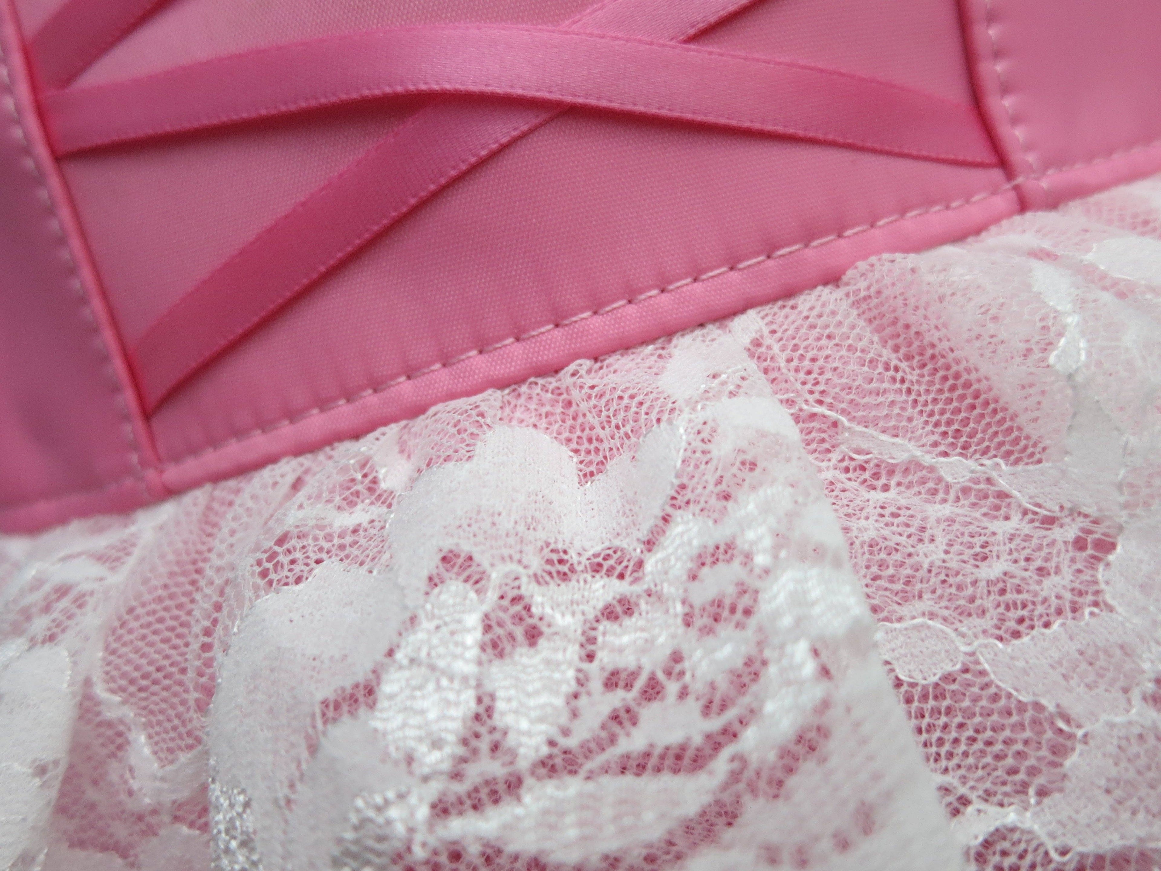 Lace Tutu Trim Pink Back Pack