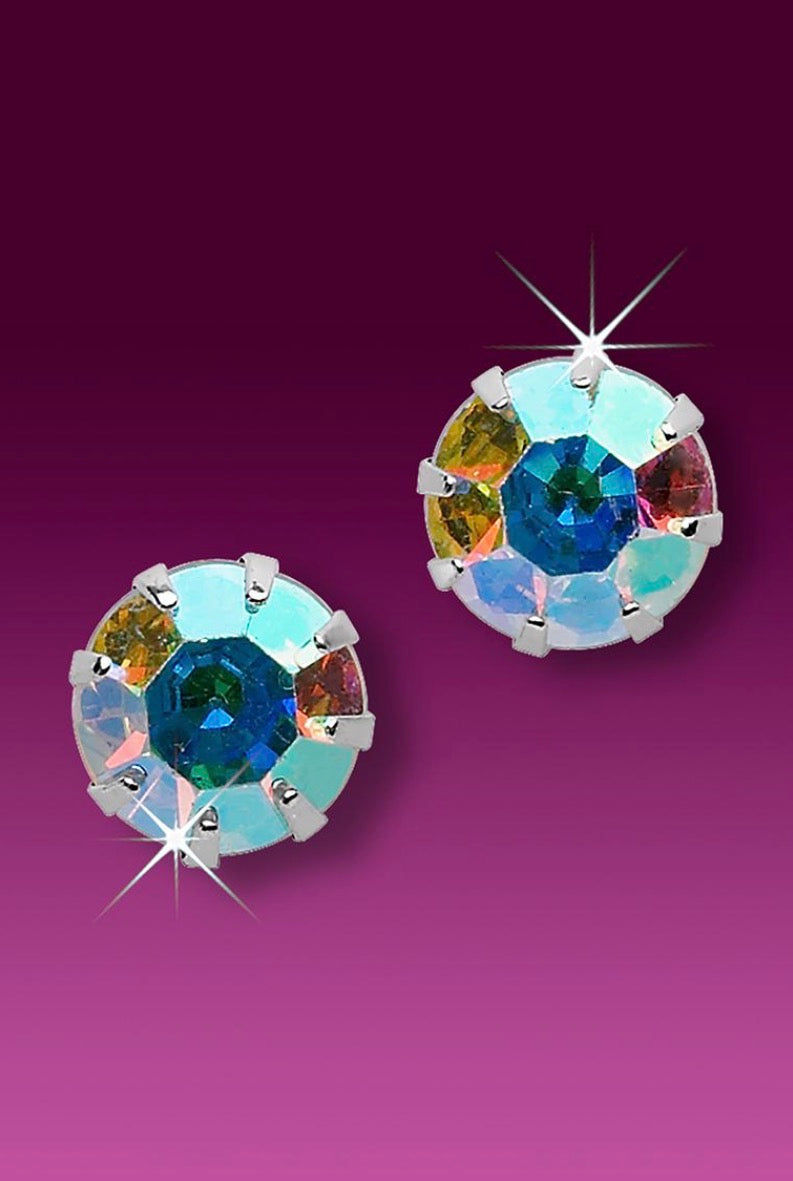 AB Rhinestone Stud Earrings