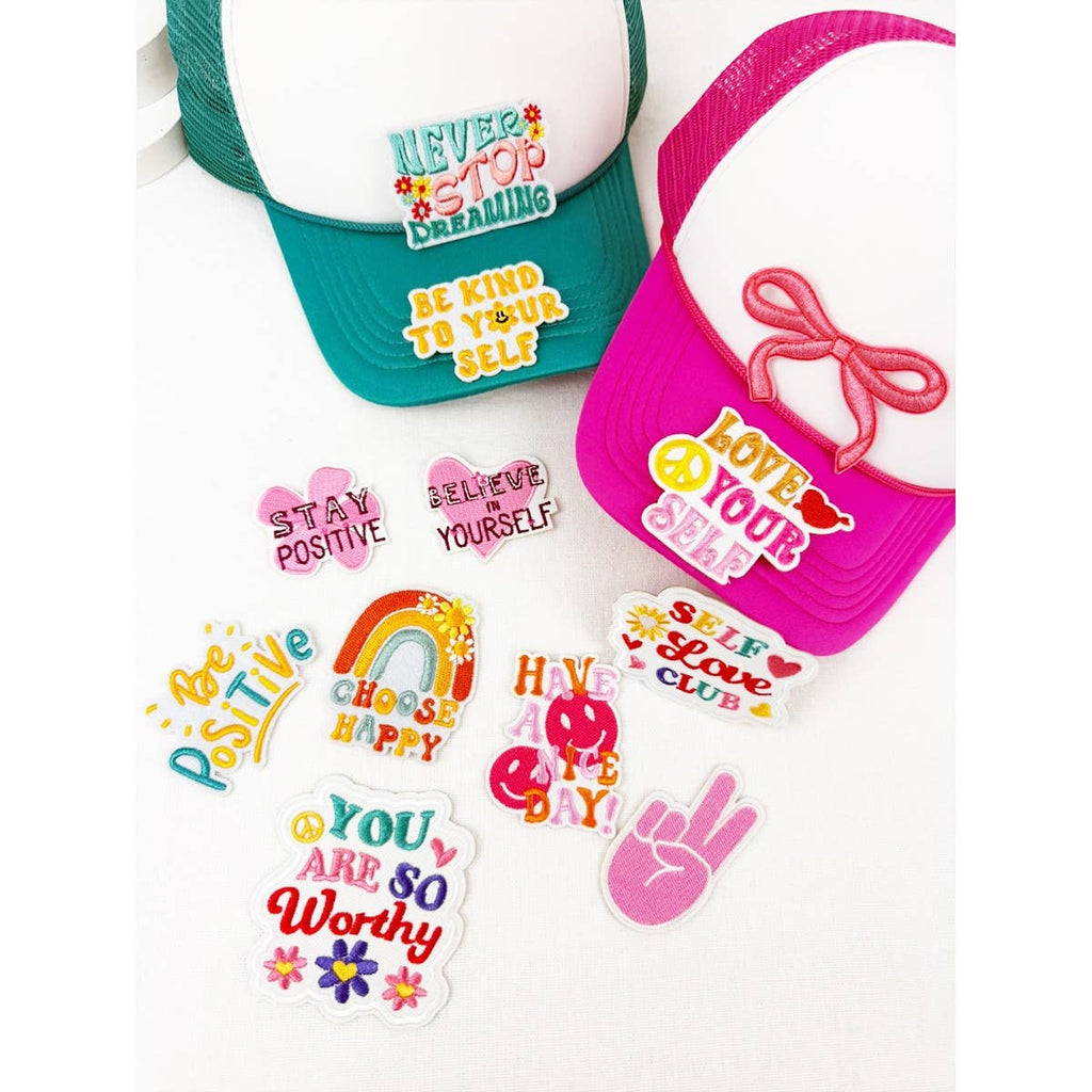SELF LOVE Theme DIY Iron On Embroidered Patches