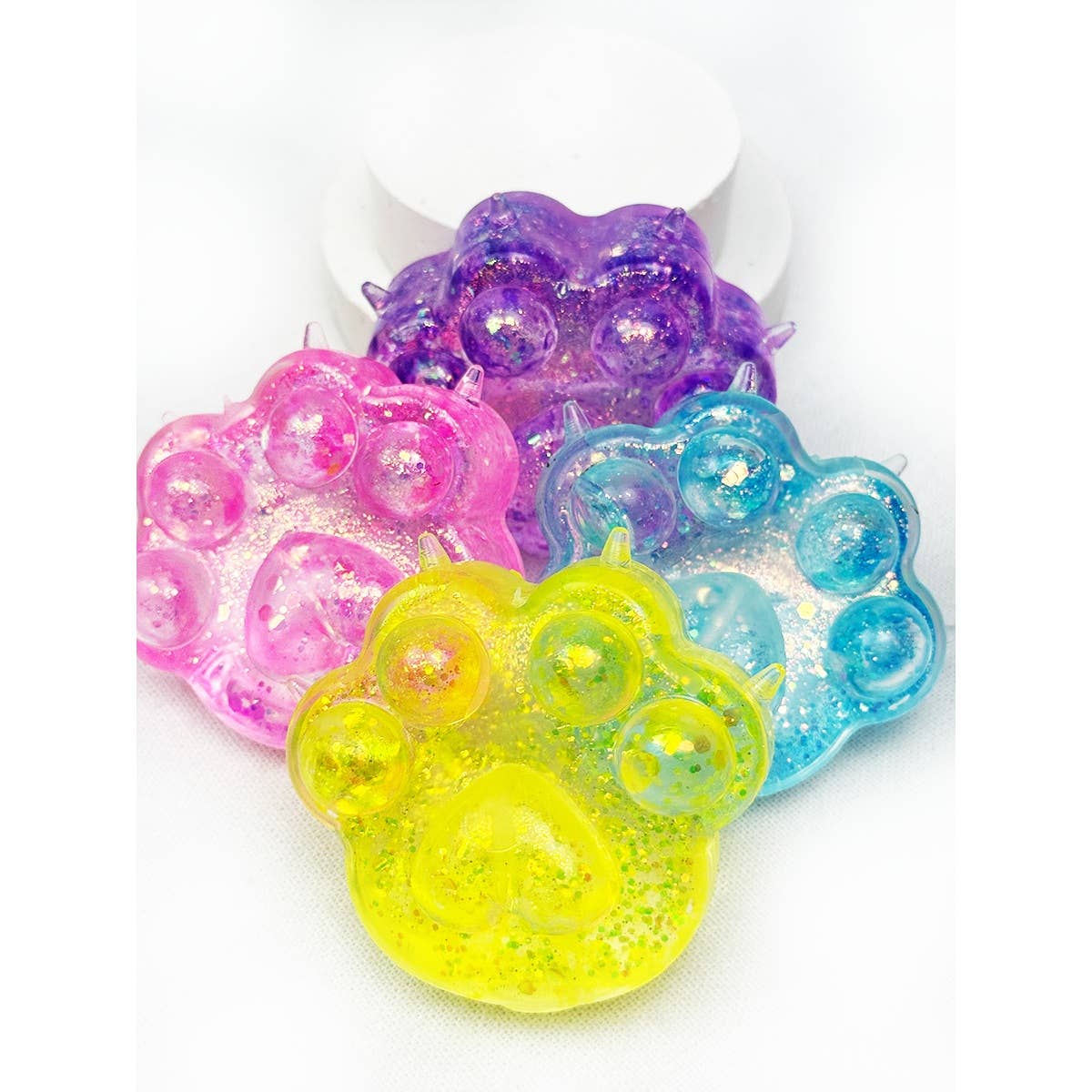 Cute Sugary Glittered Paw Squishy Toy