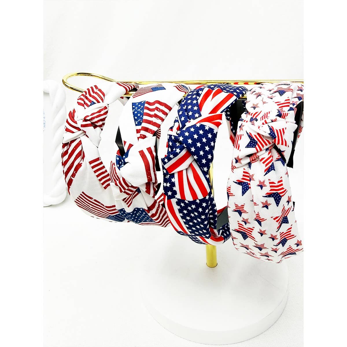 American Patriotic Knotted Headband