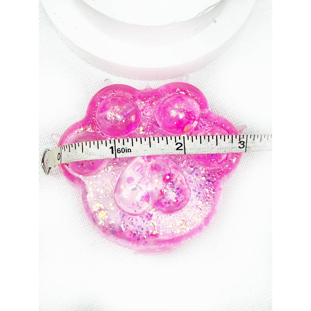 Cute Sugary Glittered Paw Squishy Toy