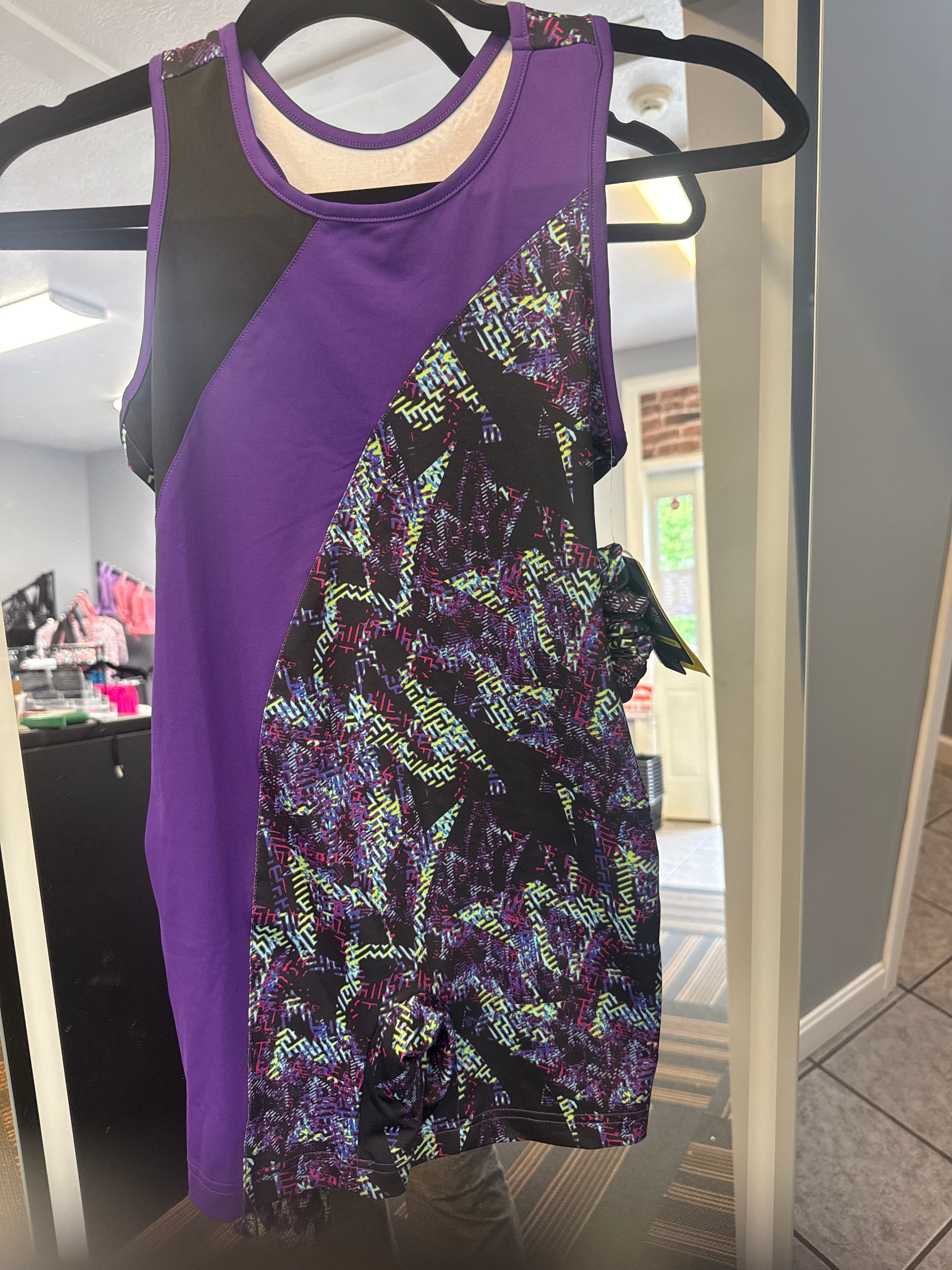 Danskin Purple/multi biketard