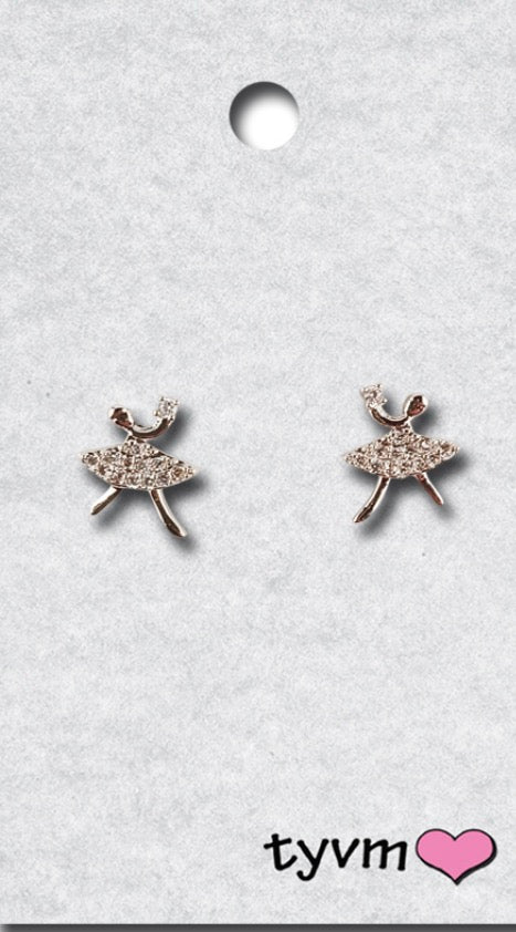Crystal Ballerina Earrings