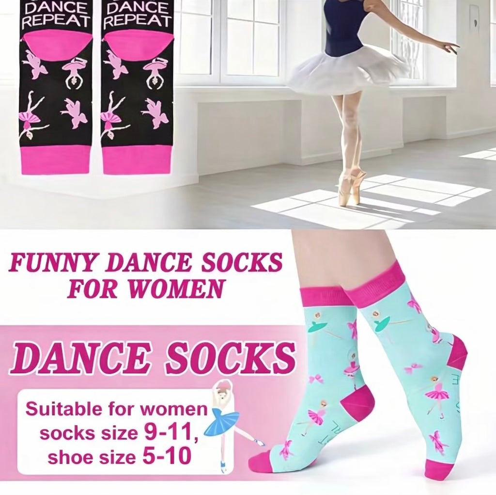 Funny dance socks for women