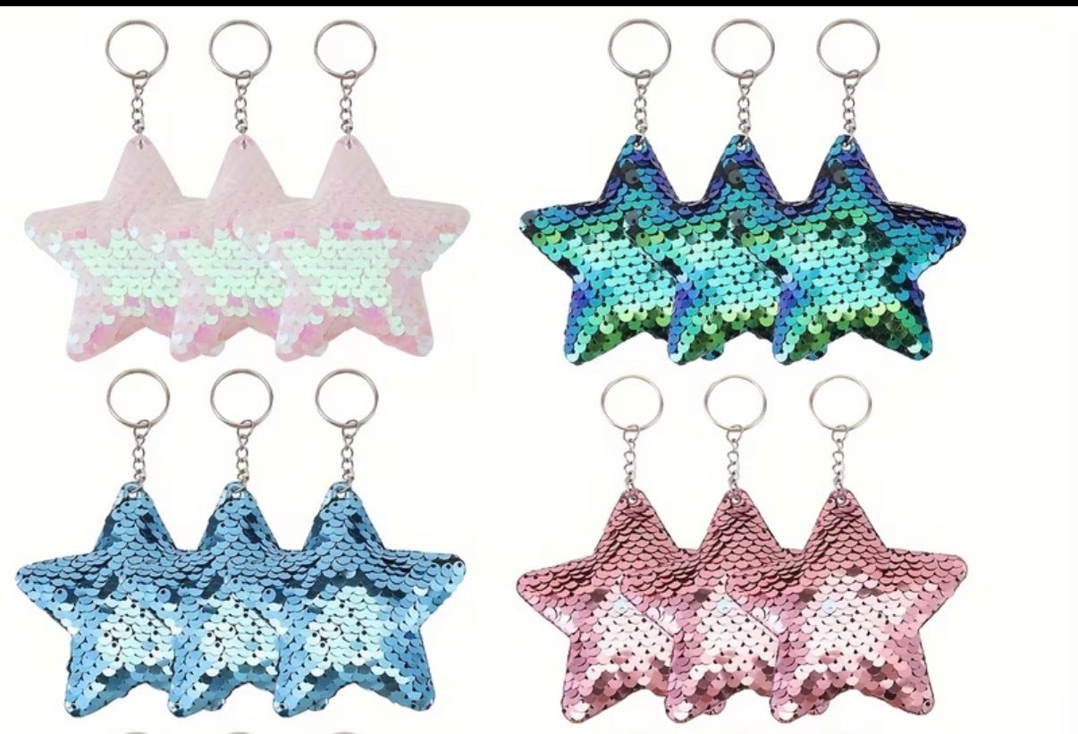 Star Sequin Keychain