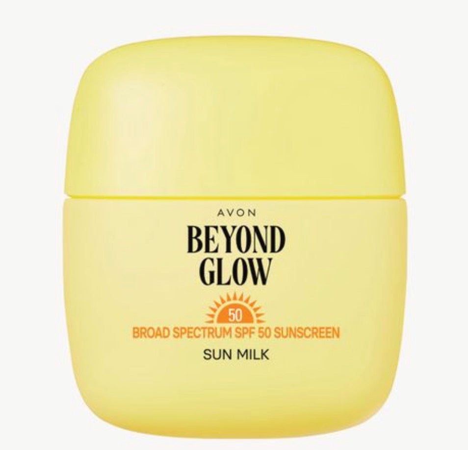 Avon Beyond Glow SPF 50 sunscreen