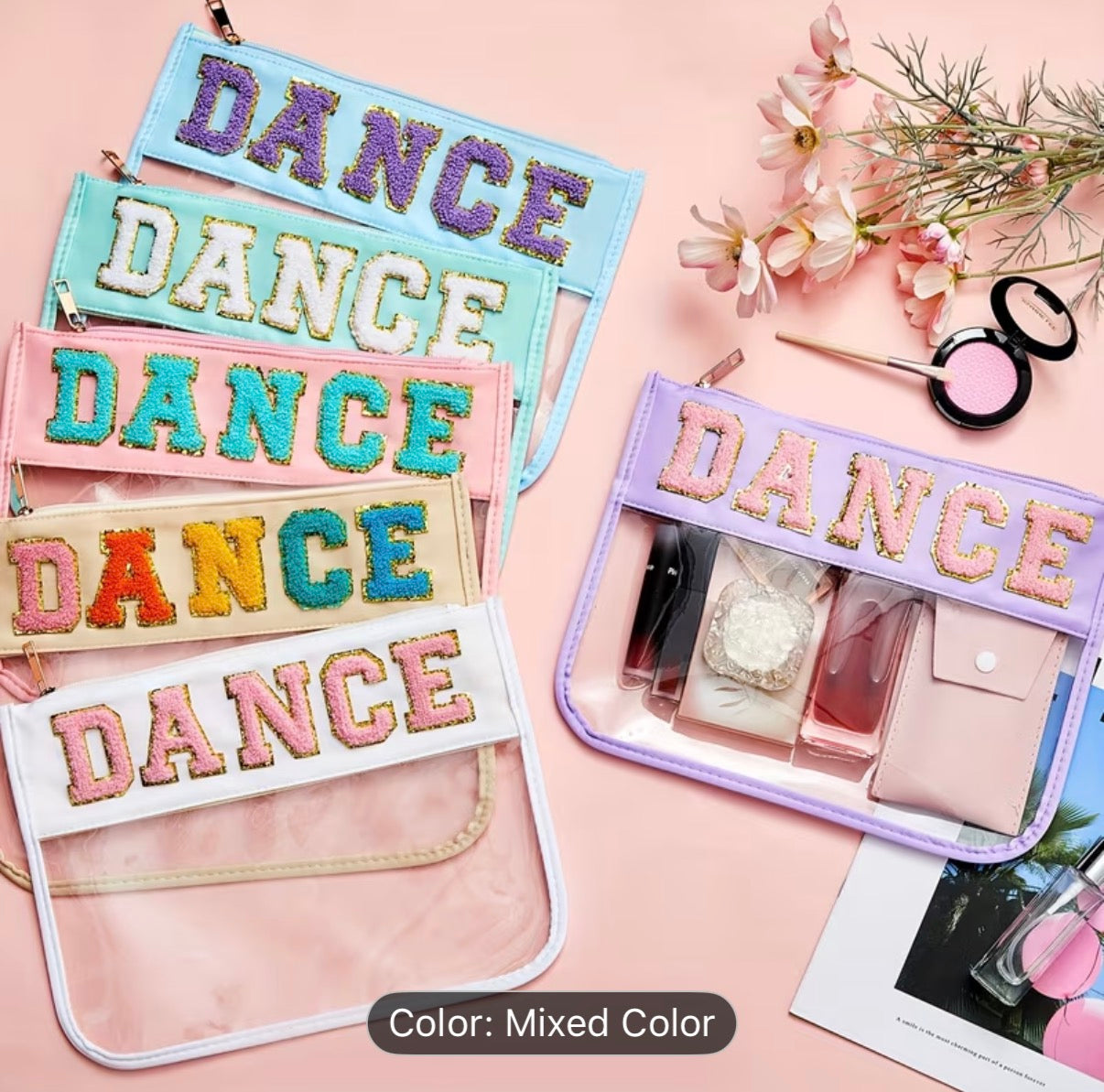 Dance-themed Cosmetic & Accessory Bag