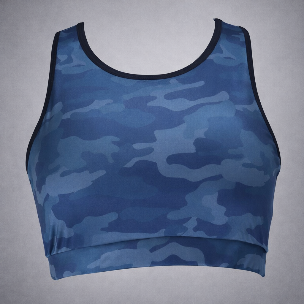 Womens Exercise Yoga Sports Bra Camo