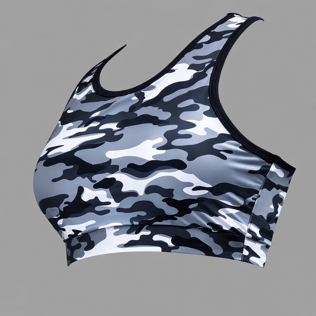 Womens Exercise Yoga Sports Bra Camo