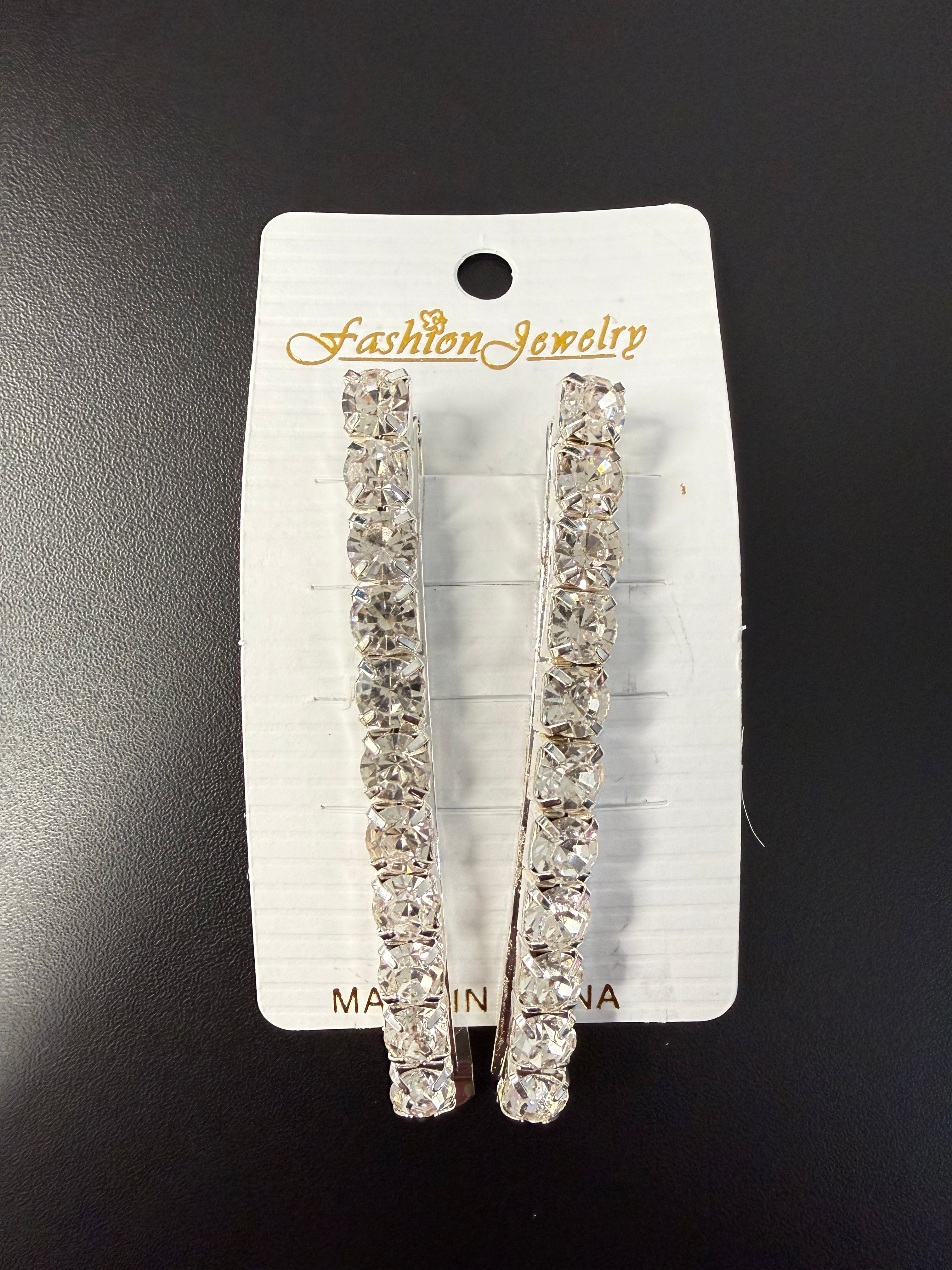 Rhinestone barettes
