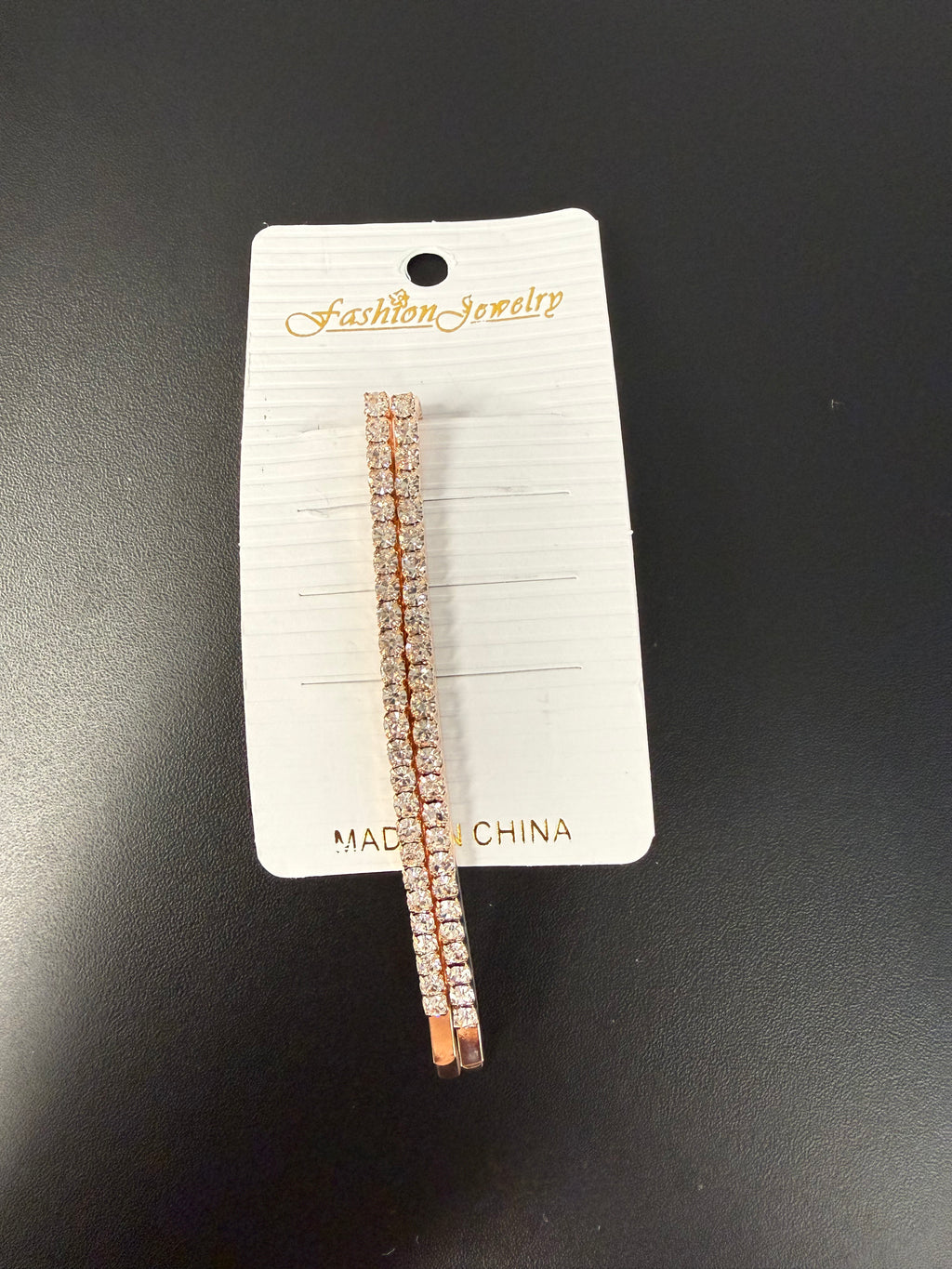 Two pack AB stone barrettes