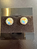 Ultra sparkle 11mm AB pierced earrings