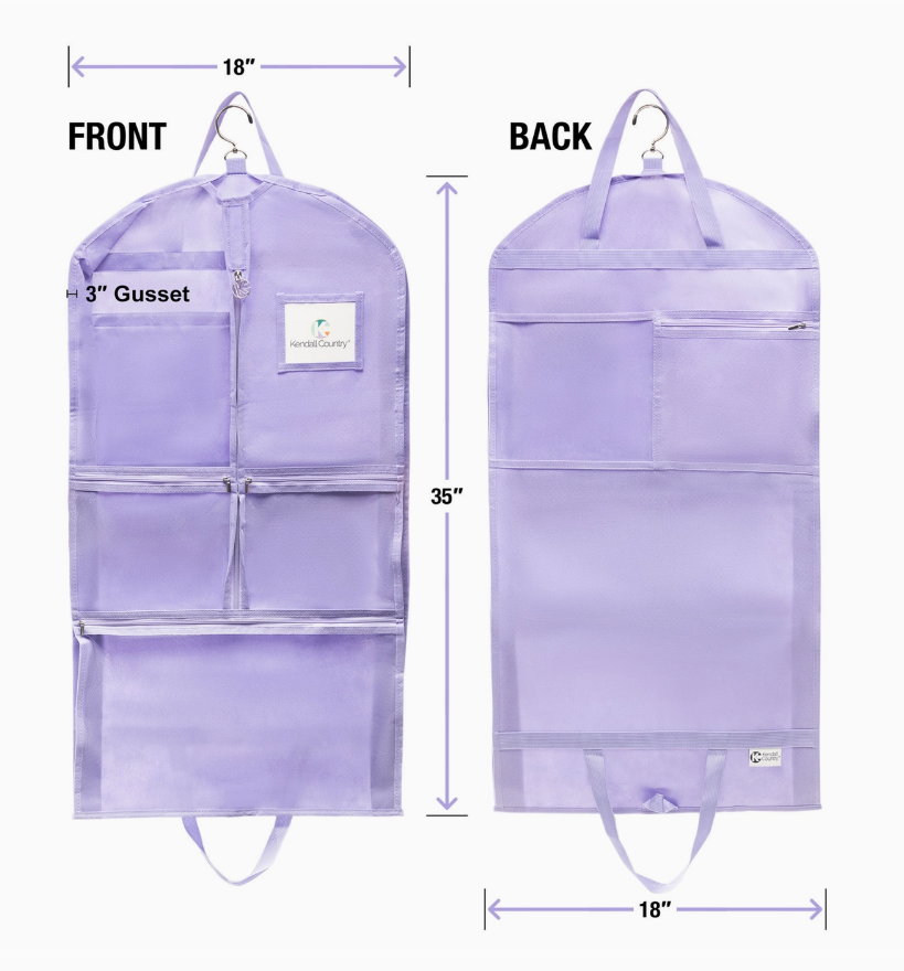 Kendall Country Garment bag w/ pockets