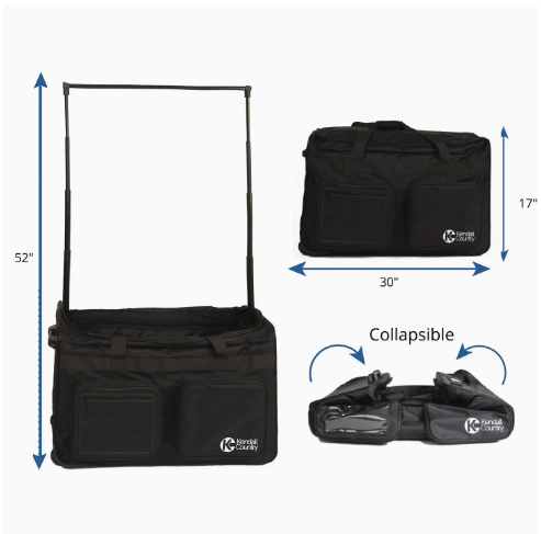 Kendall Country 30" Collapsable Costume bag w/ Garment Rack