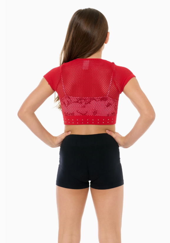 Crop Mesh Top (8-14)
