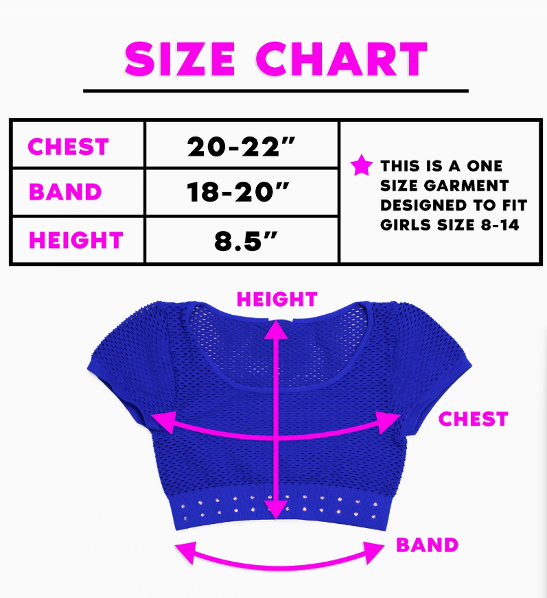 Crop Mesh Top (8-14)