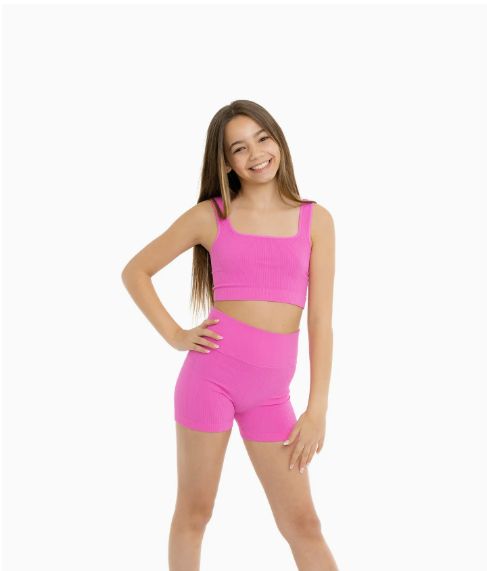 Crop Ribbed Tank (10-14)