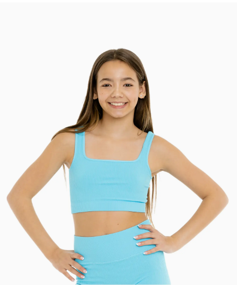Crop Ribbed Tank (10-14)