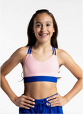 Color Block Criss Cross Top