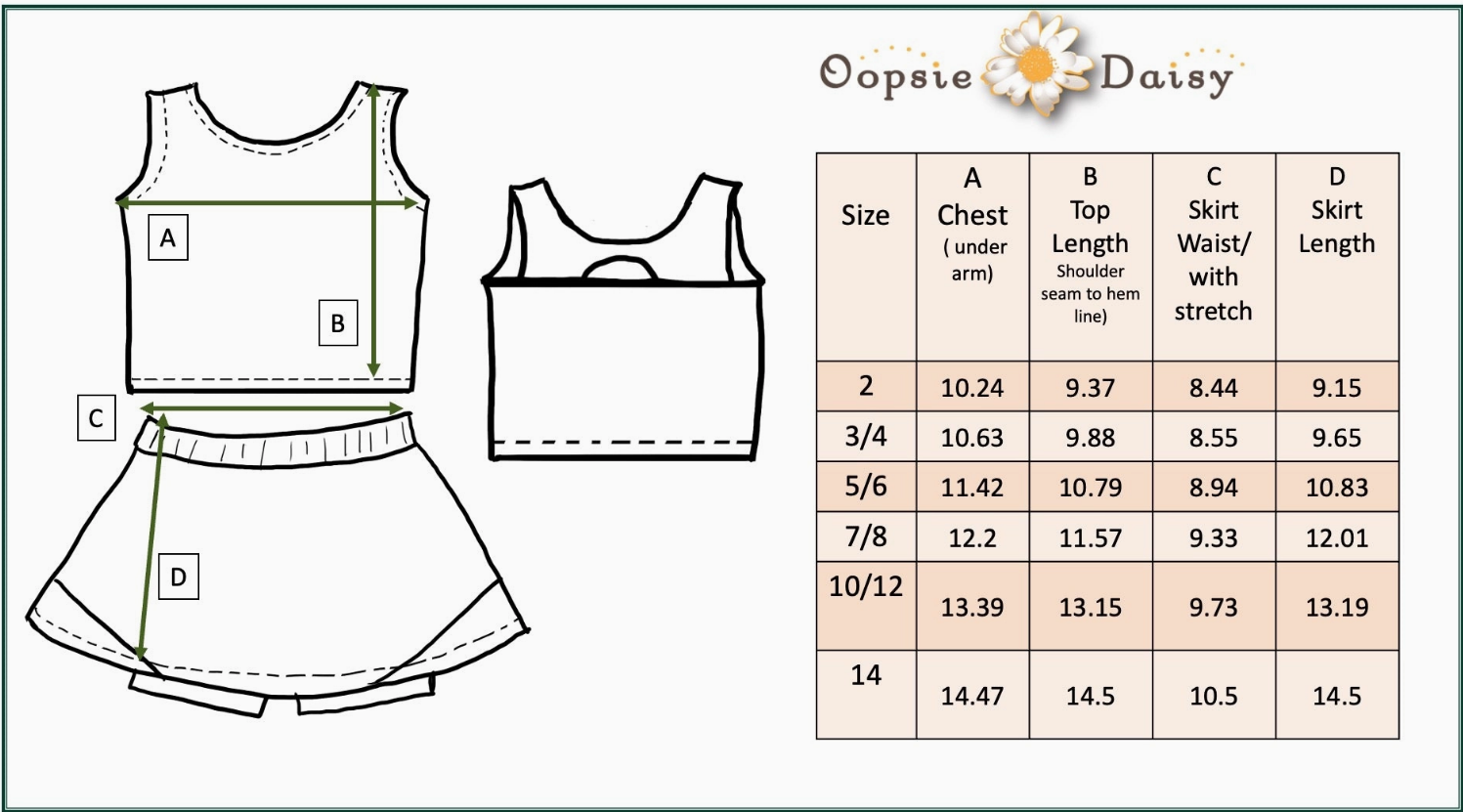 2 Piece Skirted Athletic Set