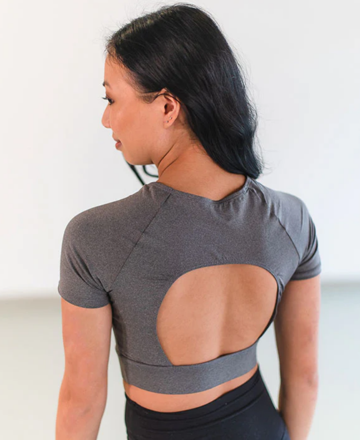 Open Back Crop Top