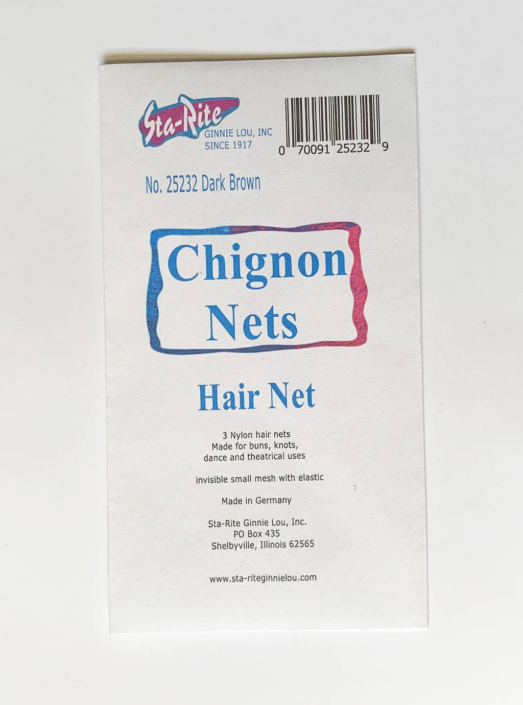 Chignon Hairnets - 3 ct