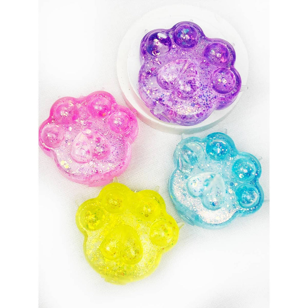 Cute Sugary Glittered Paw Squishy Toy