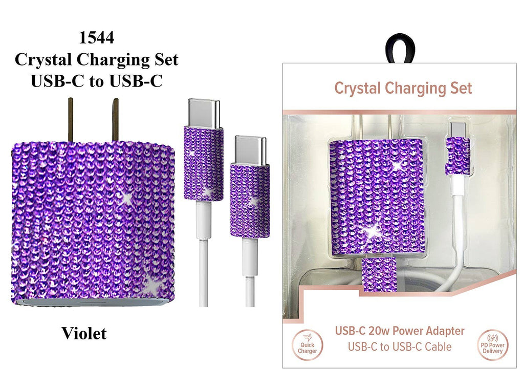 USB-C to USB-C Crystal Charging Set