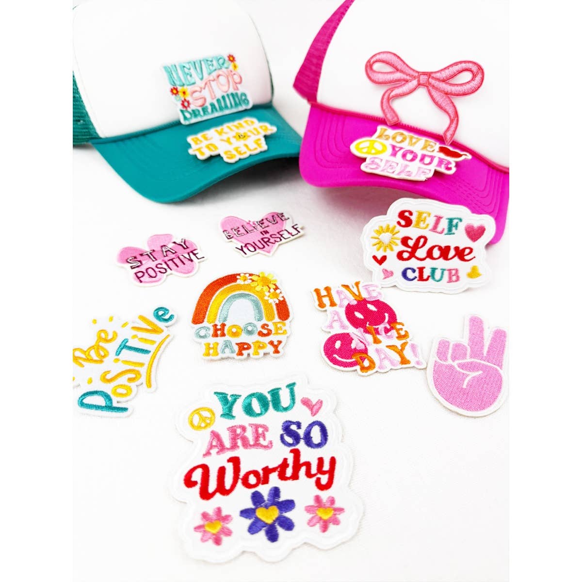 SELF LOVE Theme DIY Iron On Embroidered Patches